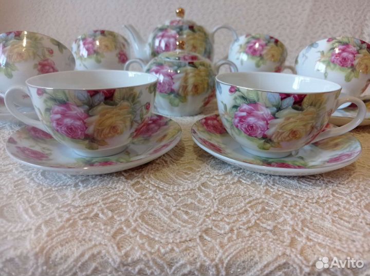 Чайный сервиз фарфор 