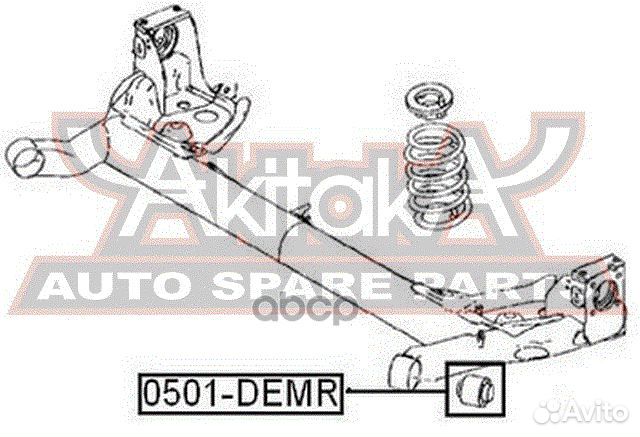 Сайлентблок задней балки 0501-demr asva