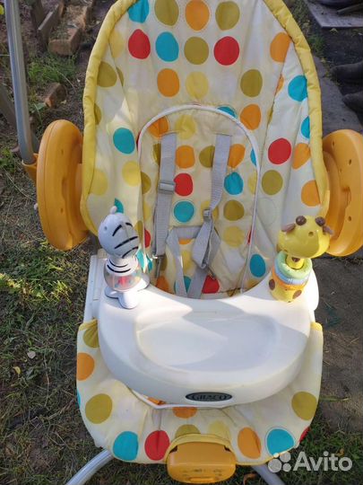 Детское кресло качалка на батарейках