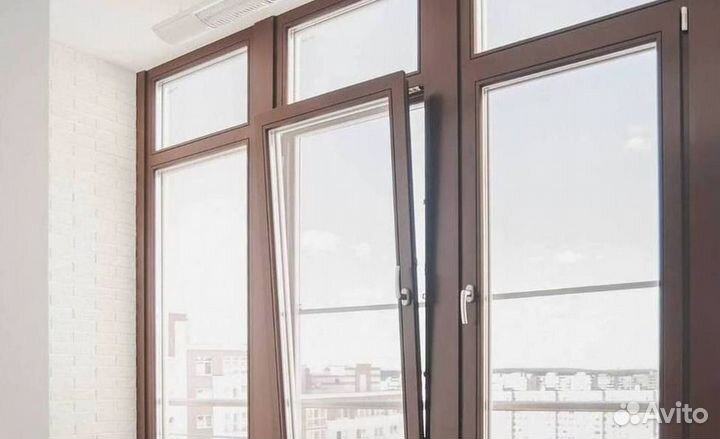 Остекление окон и балконов пвх