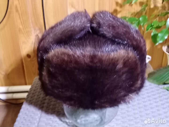 Шапка норка,мужская, бу