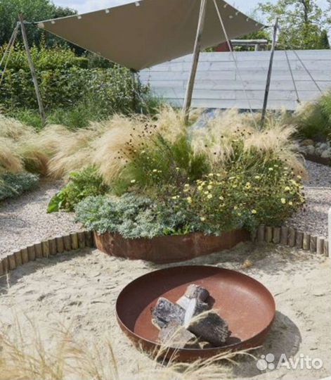 Костровая чаша, сталь, 800 мм, толщ 6 мм