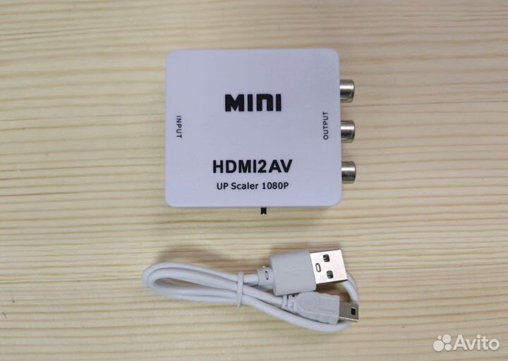 Видео переходник Hdmi - RCA / тюльпаны