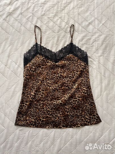 Топ в бельевом стиле леопардовый