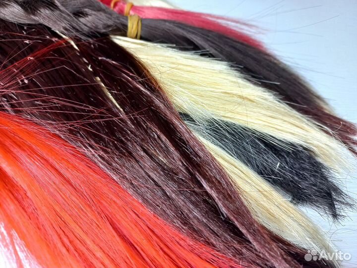 Волосы на заколках реалистичные