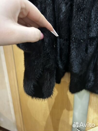 Шуба норковая 42 44 черная