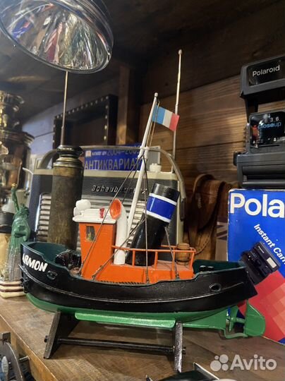 Модель баркаса ретро, ручная работа
