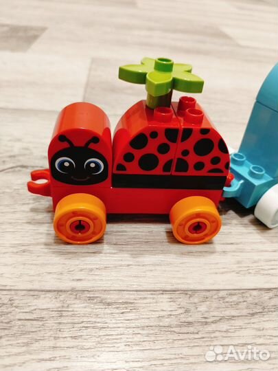 Lego duplo поезд животные