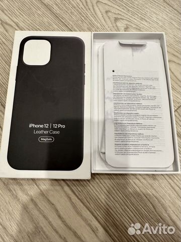 Оригинальный кожаный чехол на iPhone 12 pro