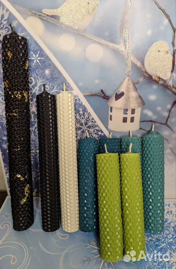 Свечи цветные восковые