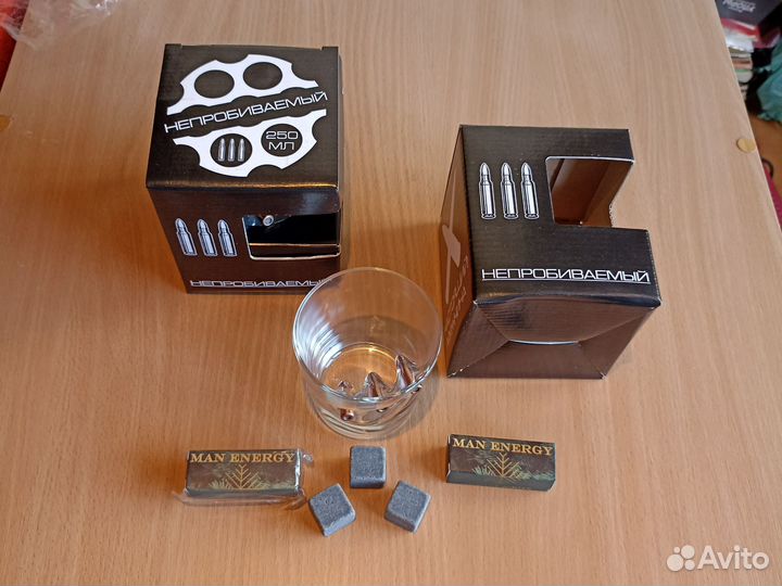 Стакан для виски с с 3-мя пулями