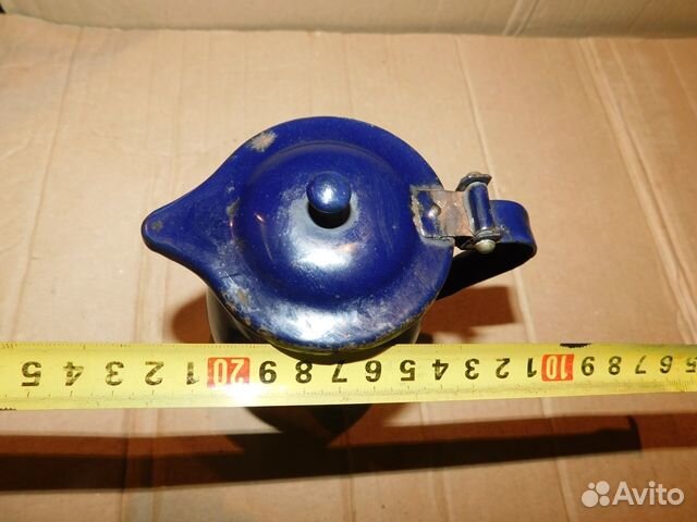 Антикварный эмалированный кофейник Польша-ри