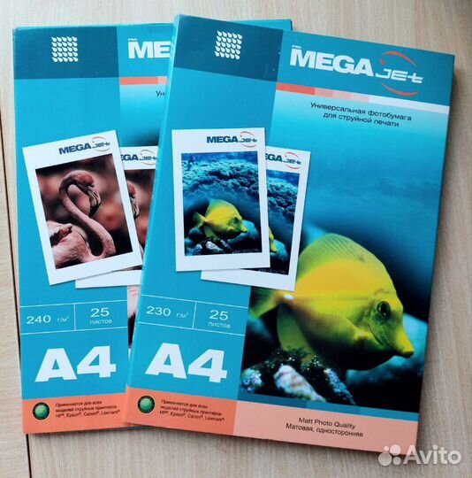 Фотобумага ProMega, A3, А4, матовая, глянцевая