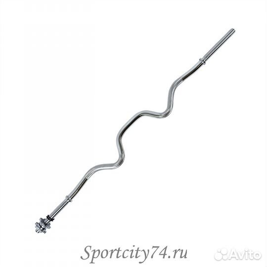 Гриф для штанги W-образный Cliff 25 мм 122 см