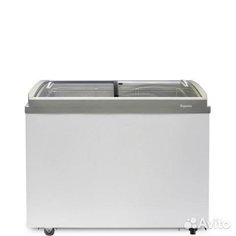 Морозильный ларь с гнутым стеклом Бирюса Б-260CZQ