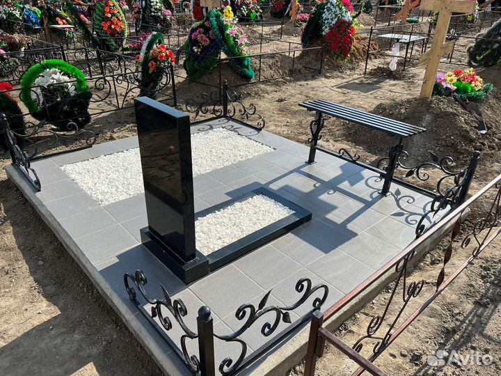 Памятники. Благоустройство могил. Оградки