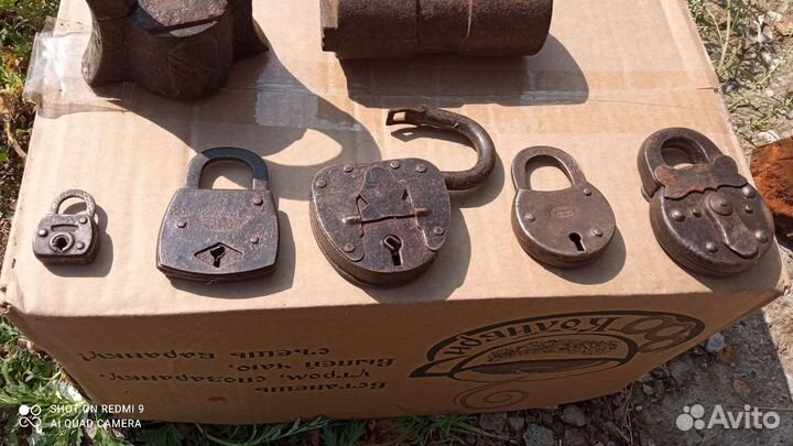 Замки навесные старинные. 6 шт за 2500