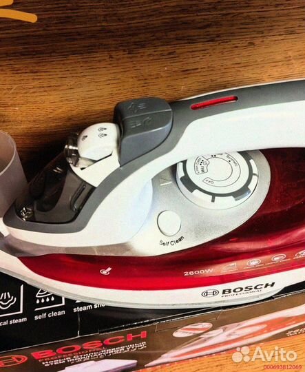 Новый утюг Bosch с керамическим покрытием 2600w (Арт.68774)
