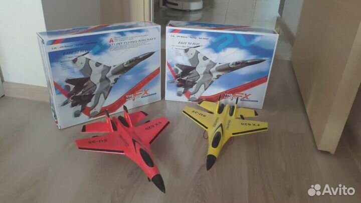 Самолет на радиоуправлении Пульт 2шт Аккумулятора