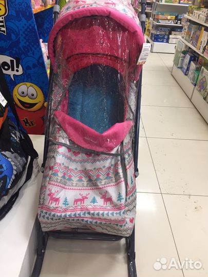 Санки коляска nika