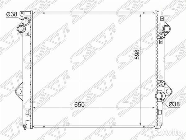 Радиатор Toyota Land Cruiser Prado (J120) 02-09 / 4Runner 02-09 / Hilux Surf 02-09