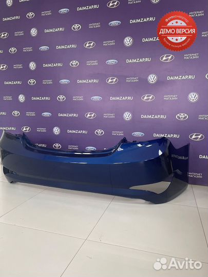 Бампер Задний Hyundai Solaris (2015) /синий