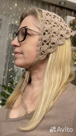 Косынка вязаная