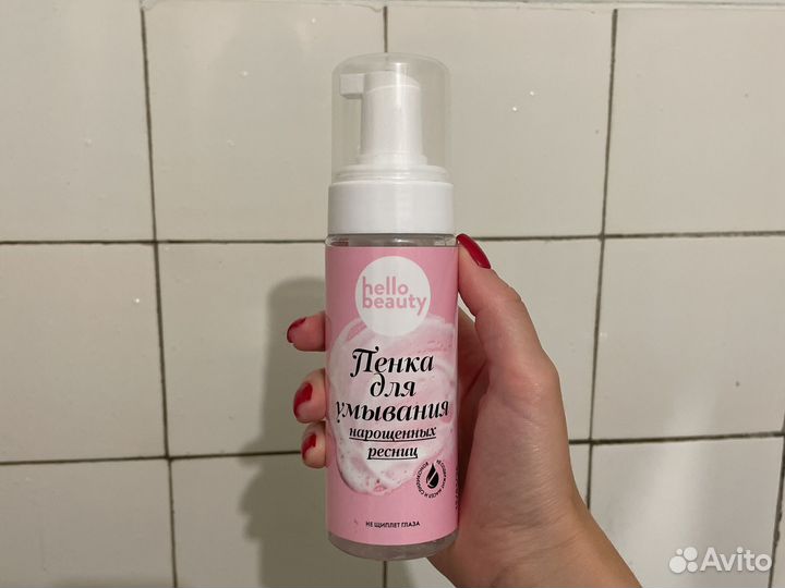 Пенка для умывания для нарощенных ресниц