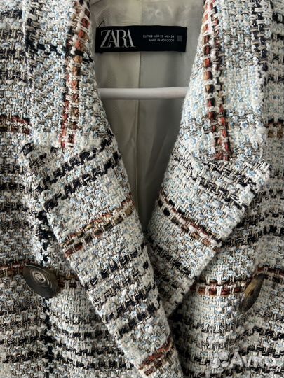 Твидовый жакет zara