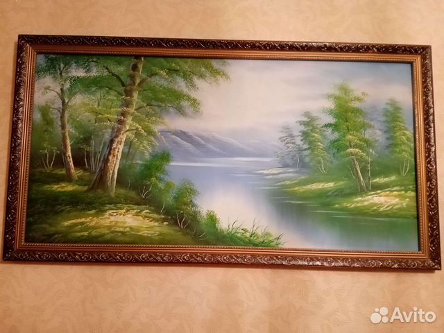 Картина пейзаж маслом на холсте