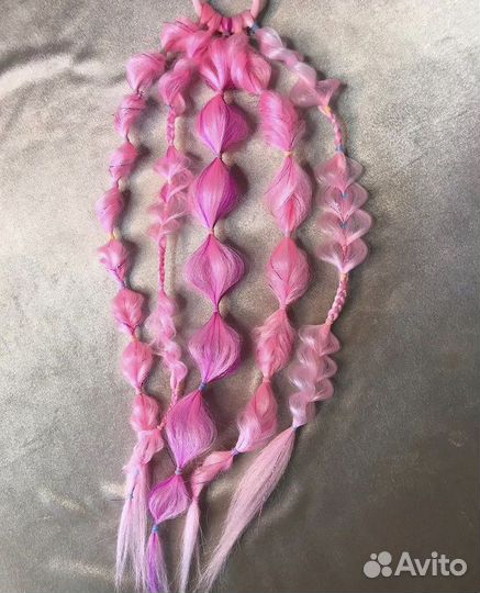 Афрорезинки, косы и фонарики на резинке