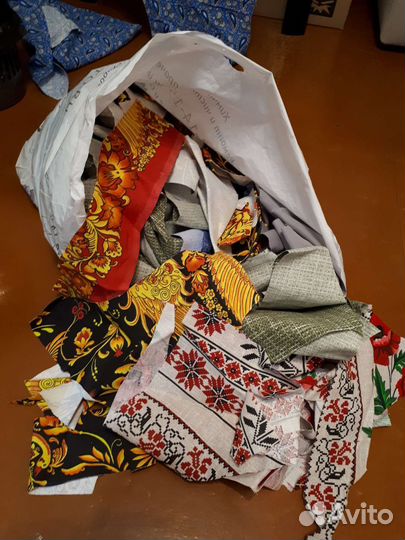 Остатки ткани от кроя