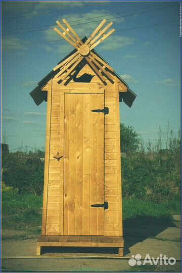 Дачный туалет с лебедем злф 133