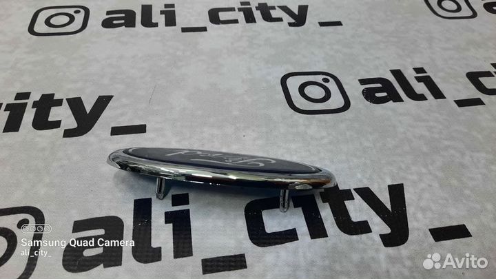 Знак Ford задний форд 2 с основой синий