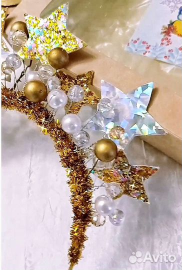 Новогодний ободок 