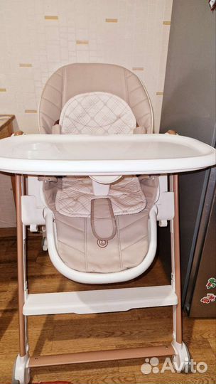 Стульчик для кормления happy baby+игрушка