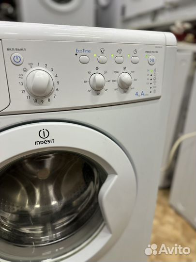 Indesit eco time 4кг 33см в отличном состоянии