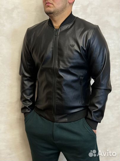 Бомбер мужской Armani Экокожа Люкс