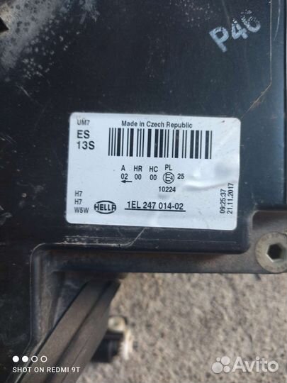 Фара passat b6 правая