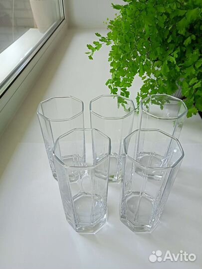 Стаканы стеклянные современные набор