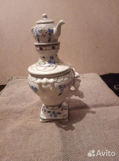 Фарфоровый самовар винтаж