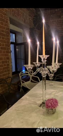 Канделябр хрустальный аренда