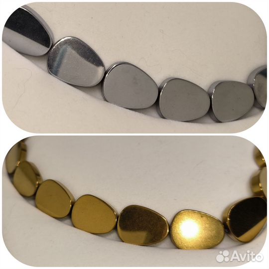 Колье из гематита