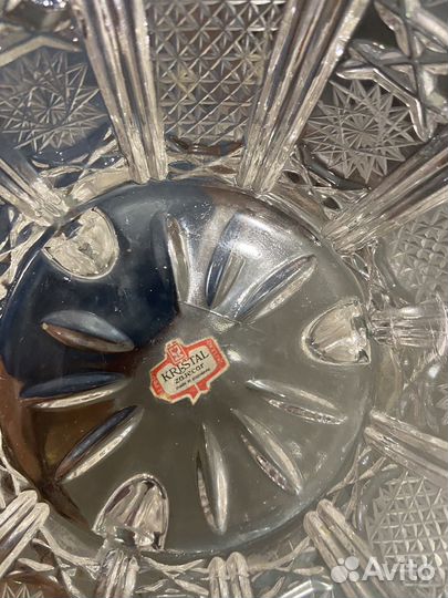 Хрустальная ваза для фруктов