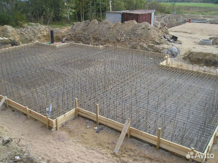 Бетонные работы, фундамент