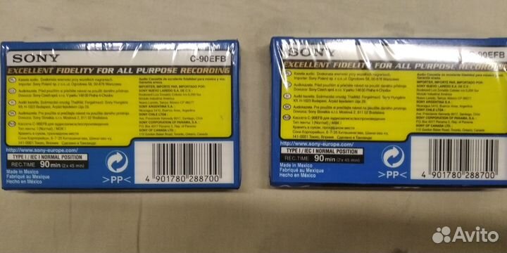 Кассета Sony ef 90