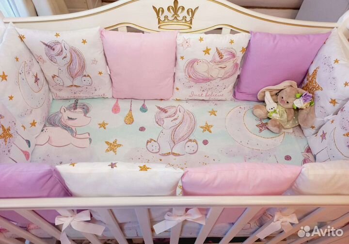 Бортики в детскую кроватку новые