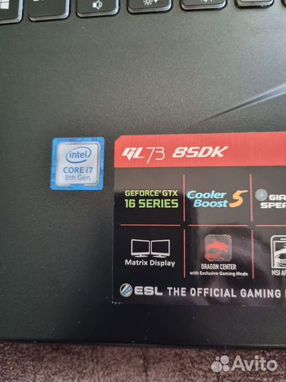 MSI gl73 8SDK