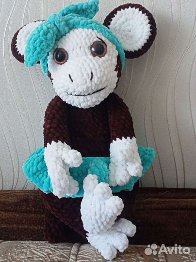 Мягкие игрушки новые обезьянка