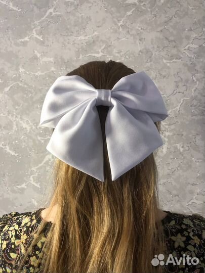 Бант для волос на заколке